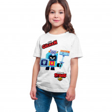 Brawl Stars - Ash - Dijital Baskılı Beyaz Kişiye Özel T-Shirt