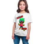 Brawl Stars - Dino Leon - Dijital Baskılı Beyaz Kişiye Özel T-Shirt