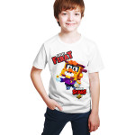 Brawl Stars - Griff - Dijital Baskılı Beyaz Kişiye Özel T-Shirt