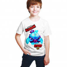 Brawl Stars - Squeak- Dijital Baskılı Beyaz Kişiye Özel T-Shirt