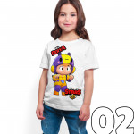 Brawl Stars - Bea - Dijital Baskılı Beyaz Kişiye Özel T-Shirt