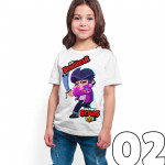 Brawl Stars - Bibi - Dijital Baskılı Beyaz Kişiye Özel T-Shirt