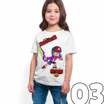 Brawl Stars - Bibi - Dijital Baskılı Beyaz Kişiye Özel T-Shirt