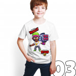 Brawl Stars - Brock - Dijital Baskılı Beyaz Kişiye Özel T-Shirt