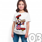 Brawl Stars - Carl - Dijital Baskılı Beyaz Kişiye Özel T-Shirt