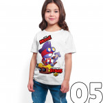 Brawl Stars - Carl - Dijital Baskılı Beyaz Kişiye Özel T-Shirt