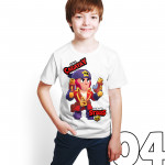 Brawl Stars - Colt - Dijital Baskılı Beyaz Kişiye Özel T-Shirt