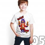 Brawl Stars - Colt - Dijital Baskılı Beyaz Kişiye Özel T-Shirt