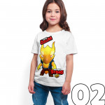 Brawl Stars - Crow - Dijital Baskılı Beyaz Kişiye Özel T-Shirt