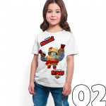 Brawl Stars - Darryl - Dijital Baskılı Beyaz Kişiye Özel T-Shirt