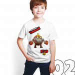 Brawl Stars - Dynamike - Dijital Baskılı Beyaz Kişiye Özel T-Shirt