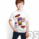 Brawl Stars - Frank - Dijital Baskılı Beyaz Kişiye Özel T-Shirt