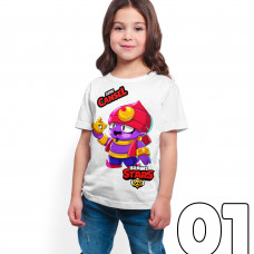 Brawl Stars - Gene - Dijital Baskılı Beyaz Kişiye Özel T-Shirt