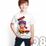 Brawl Stars - Jessie - Dijital Baskılı Beyaz Kişiye Özel T-Shirt