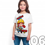 Brawl Stars - Jessie - Dijital Baskılı Beyaz Kişiye Özel T-Shirt