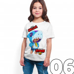 Brawl Stars - Leon - Dijital Baskılı Beyaz Kişiye Özel T-Shirt