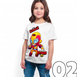 Brawl Stars - Max - Dijital Baskılı Beyaz Kişiye Özel T-Shirt