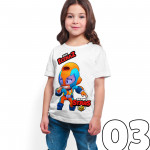 Brawl Stars - Max - Dijital Baskılı Beyaz Kişiye Özel T-Shirt