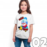 Brawl Stars - Gale - Dijital Baskılı Beyaz Kişiye Özel T-Shirt