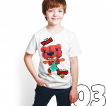 Brawl Stars - Nita - Dijital Baskılı Beyaz Kişiye Özel T-Shirt