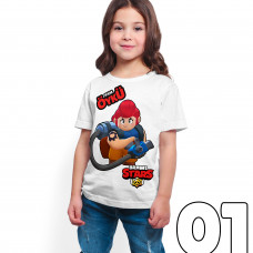 Brawl Stars - Pam - Dijital Baskılı Beyaz Kişiye Özel T-Shirt