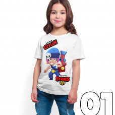 Brawl Stars - Penny - Dijital Baskılı Beyaz Kişiye Özel T-Shirt