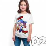 Brawl Stars - Penny - Dijital Baskılı Beyaz Kişiye Özel T-Shirt