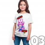 Brawl Stars - Penny - Dijital Baskılı Beyaz Kişiye Özel T-Shirt