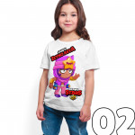 Brawl Stars - Sandy - Dijital Baskılı Beyaz Kişiye Özel T-Shirt