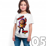 Brawl Stars - Shelly - Dijital Baskılı Beyaz Kişiye Özel T-Shirt