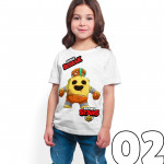 Brawl Stars - Spike - Dijital Baskılı Beyaz Kişiye Özel T-Shirt