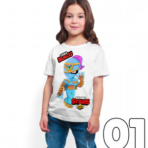 Brawl Stars - Tara - Dijital Baskılı Beyaz Kişiye Özel T-Shirt