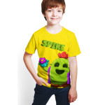 Brawl Stars - Spike - Ön / Arka Dijital Baskılı T-Shirt