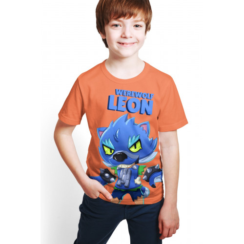 Brawl Stars - Werewolf Leon - Ön / Arka Dijital Baskılı T-Shirt