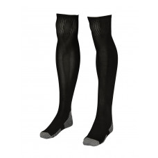 Yüksek Kalite Topuklu Futbol Çorabı - Tozluk - Siyah