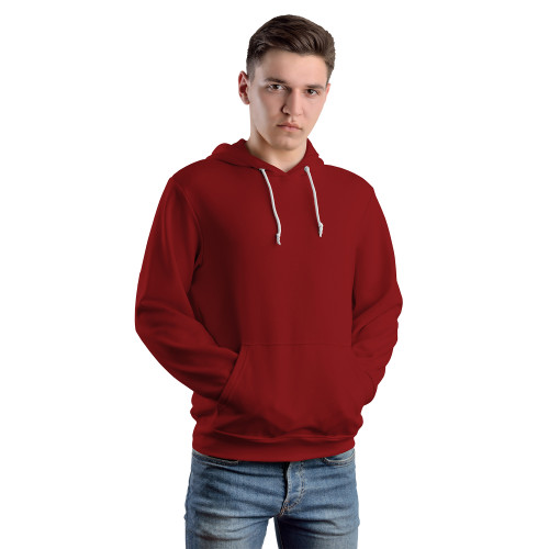 ACR Erkek Bordo Kapüşonlu Sweatshirt